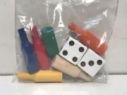 Brew•Opoly Replacement Game Token Wooden Beer Bottles & Dice Set