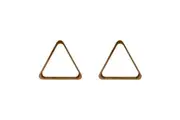 2PK Formula Sports 10 Ball Rack Wooden Billiards/Pool Durable Triangle Brown