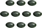 Set of 10, Ripple Oribe 7.5 Plates, 9.4 x 1.6 inches (24 x 4 cm) | Round Plate (Medium) Setomonohonpo