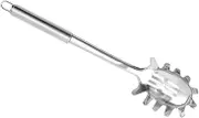 PAMINGONO Silver Spoon Pasta Server Premium Stainless Serving Spoon Kitchenware for Pasta and Soup