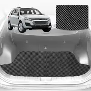 6D Diamond Car Boot Cargo Mat for Ford Territory 2004-2011 (3rd Row folded/5 seater) - Heavy Duty Carpet Liner