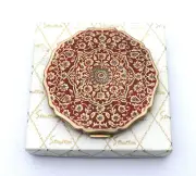 NOS STRATTON ENGLAND LADIES CLOISENNE POWDER COMPACT AND MIRROR WITH BOX