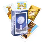 可愛兔子塔羅牌卡LUNALAPIN RABBIT TAROT~全英文動物占卜卡牌台灣現貨學生暑假派對遊戲桌遊卡牌~暖暖屋