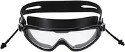 EXAOMBLE 1Pc Fog Silicone Swimming Goggles for Adults Comfortable Swim Glasses with Ring for Enhanced Eye Protection Headband