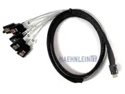 SlimSAS SFF-8654 to 8x SATA Adapter Breakout Cable 1m 3.2ft 24Gbps Slim-SAS OEM