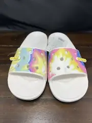Classic Crocs Tie Dye Graphic Slides Women's 9 Men's 7 #206520-94S