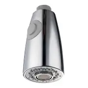 Kinetic WELS 4 Star 7.5L/min Chrome Conical Pull Down Dual Spray Head