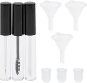 [BFLCTTBD] 1set Empty Mascara Tube Empty Mascara Eyeliner Tube Wand Lip Gloss Bottle Wand Transfer Funnels Makeup Vials Diy Mascara Tube