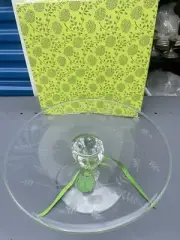 William Yeoward Wisteria Pedestal Cake Stand 12 " Elegant Crystal New In Box