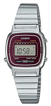 Casio Digital Alarm Preset Timer Stopwatch Calendar LA-670WA-4D 30M Ladies Watch