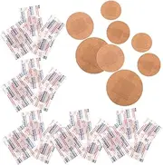 VICASKY Pcs Small Round Bandages Breathable Flexible Fingertip Bandage Wraps for Outdoor Use Travel Essential Kit