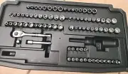 NEW Husky Mechanics Tool Ratchet & Socket Set (83-Piece) 1/4” SAE MM