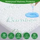 Bamboo Waterproof Mattress Protector Matress Cover Single King Queen Double Bed