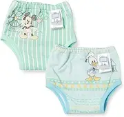 [Disney] 311105301 Training Pants, Mickey & Minnie Trepan, 6-Layer, Training Pants, Set of 2, Baby
