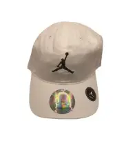 Nike Air Jordan Hat Youth Kids Jumpman Strapback Adjustable Cap White Size 8/20