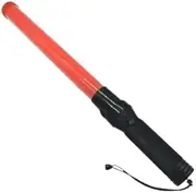 10 x LED Traffic Control Baton Wand – 54cm Red Light Safety Wand – Flashing & Static Modes – Site, Event, Parking, Emergency, Security Patrol Use