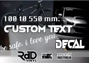 Custom TEXT Sticker 100 mm to 550 mm Lettering Vinyl DECAL