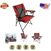 Portable Atlanta Falcons Folding Chair with Cup Holders - Perfect for Tailgating