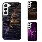 Anti scratch Cover For Samsung S21 S22 S23 S24 Ultra FE realistic space AK 47