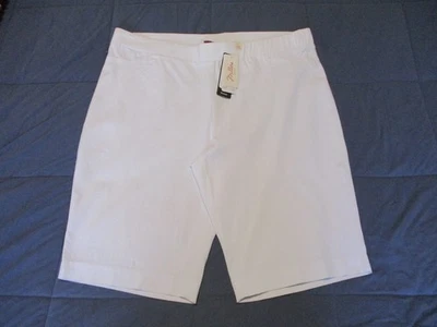 NEW WITH TAGS MILLERS SIZE 22 WHITE STRETCH SHORTS