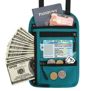 RFID Blocking Passport Holder Multifunctional Passport Holder -Blue