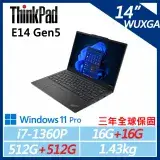 在飛比找遠傳friDay購物精選優惠-【ThinkPad】E14 Gen5 14吋商務(i7-13