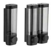 Single Double Soap Dispenser Wall Kitchen Bathroom Bottle Dispenser