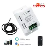 1/2PCS Wifi Temperature Switch 16a Tuya Smart Rf433 Intelligent Thermostat Ds18b