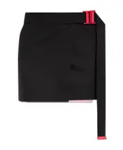 BUCKLE LIGHT WO MINI SKIRT BLACK NO COLO IT38,IT48 Black