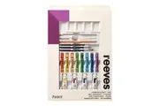 24pc Reeves Oil Paint And Brushes Complete Arts And Crafts Kit Painting Set