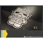 【KEEP LEFT】創意車貼〔KL-0127〕星際大戰 STAR WARS 原力覺醒 HELLO KITTY 客製貼紙