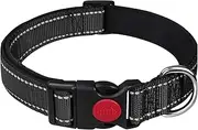Dog Reflective Collar | Adjustable Dog Collar | Cat Collar Charm, Pet Collar for Small Medium Large Dogs Walking Running