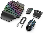 LeoLeoii Keyboard and Mouse Adapter Converter Bluetooth-Compatible for Mobile Games Game for Peace Rules of Survial Keyboard and Mouse Adapter