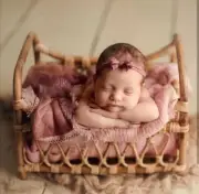 Newborn Photography Props Basket Chair Photo Accesories Baby Bed Background US