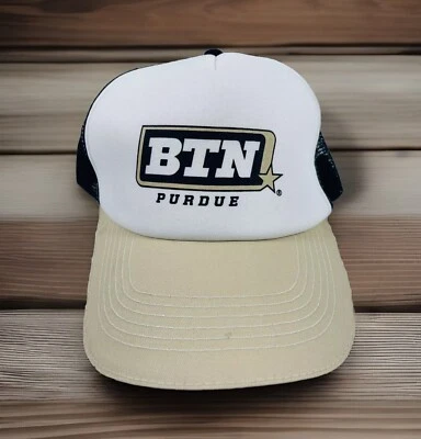 BTN • Big Ten Network • Perdue Boilermakers • Trucker Mesh SnapBack Hat Cap