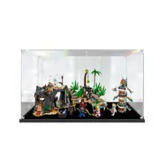 Acrylic Display Case for LEGO 71747 NINJAGO The Keepers' Village Figure Storage Box Dust Proof Glue Free