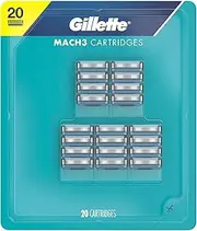 Gillette Mach3 Cartridges (Pack of 20)
