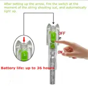 6pcs Archery Automaticaly 6.4mm LED Lighted Nocks Half Noon Hunting Crossbow