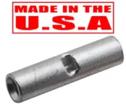 100 PCS 16-14 GA NON-INSULATED BUTT WIRE CONNECTORS UNINSULATED SPLICE USA MADE