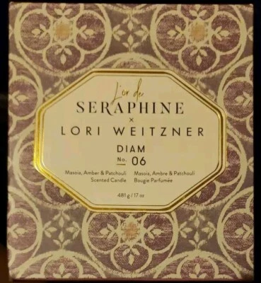 L'OR DE SERAPHINE × Lori Weitzner DIAM No. 6 Ceramic Jar Candle 17 Oz. Masoia Am