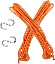 Generic 1 Set Hammock Ropes Straps with Hooks Durable for Camping Use Easy to Install Firm Practical
