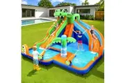 AirMyFun Kids Inflatable Pool Water Double Slide Park Jumping Castle 465X430CM