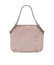 Stella McCartney Falabella Tiny Teddy Tote Bag One size gray pink