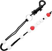TOGEVAL Golf Score Counter Bead Chain Portable Scoring Tool for Golfing Supplies Durable Cloth Material Present for Golf Lovers Track Strokes Putts Efficiently