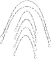 6pcs Tag Chain Plant Hangers Hanging Plant Chain Door Mark Hanging Chain Wall Hanging Chain Home Decor Plug Baffle Door Sign Hanging Chain Metal Hanging Chains Steel Silver