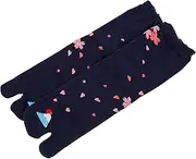 [VALICLUD] Japanese Short Socks Embroidered Pig Toe Socks Dark Style Women's Summer Split Toe Socks
