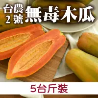 在飛比找台灣好農優惠-【旺來嫂】台農2號無毒木瓜(5台斤裝)