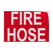 Horizontal Vinyl Stickers Fire Hose B Hazard Fire Fire, Exit & Emergency
