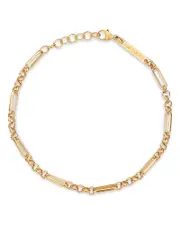 Zoe Chicco 14K Yellow Gold Heavy Metal Mixed Rolo & Paperclip Link Bracelet