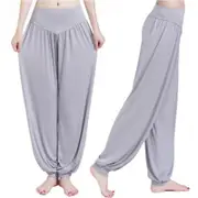 Solid Colour Cotton Soft Yoga Sports Dance Harem For Women Pants